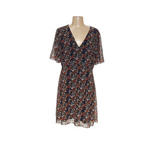 Madewell Floral V-Neck Dress - Multicolor
